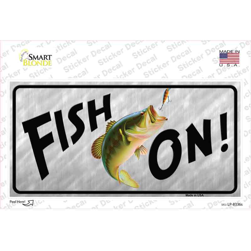 Fish On Novelty Sticker Decal