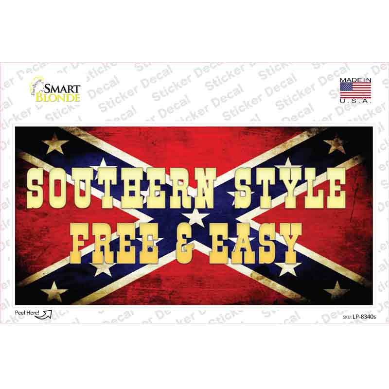 Southern Style Novelty Sticker Decal Small