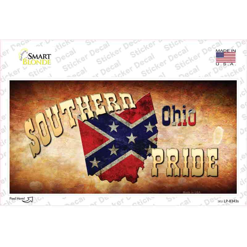 Southern Pride Ohio Novelty Sticker Decal Small