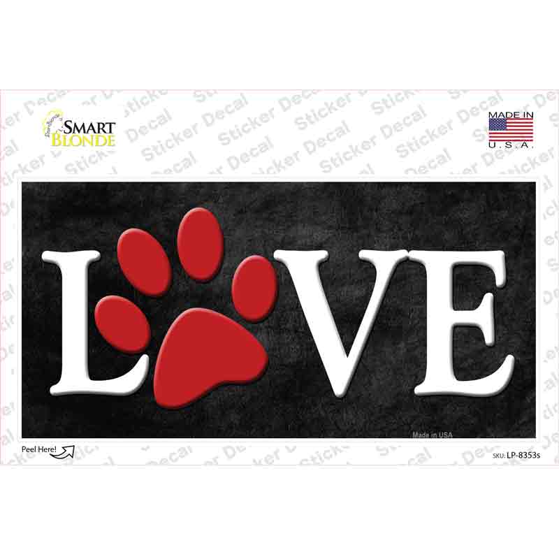 Love Novelty Sticker Decal Small