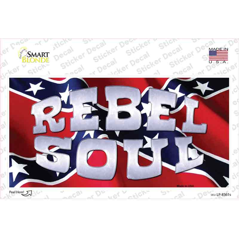 Rebel Soul Novelty Sticker Decal Small