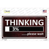 Thinking Please Wait Novelty Sticker Decal