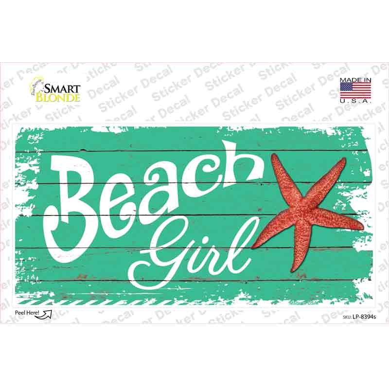 Beach Girl Novelty Sticker Decal Small