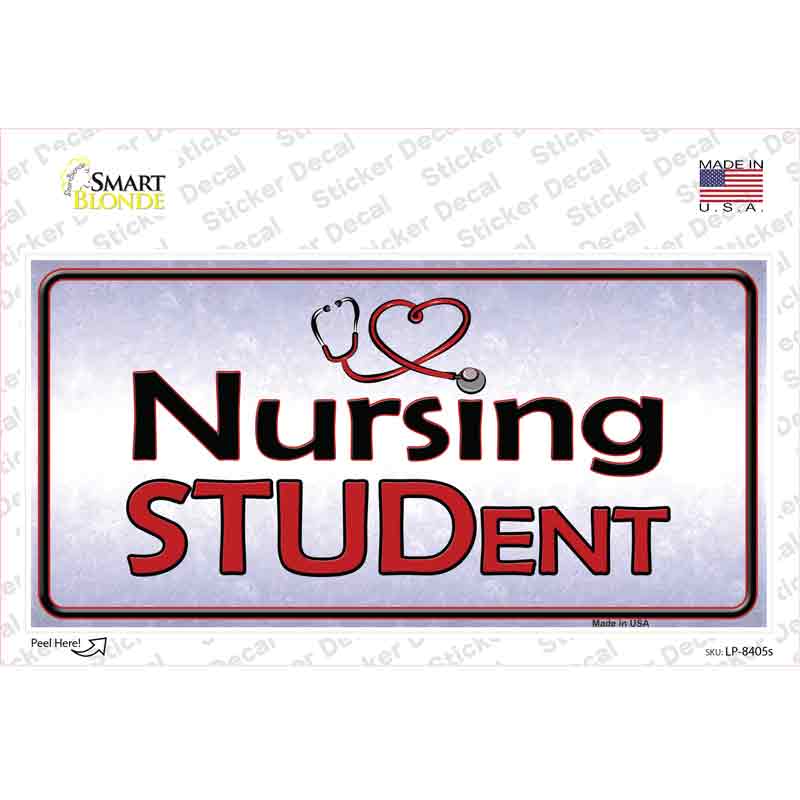 Nursing Student Novelty Sticker Decal Small