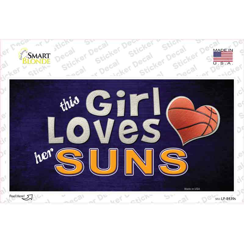 This Girl Loves Her Suns Novelty Sticker Decal