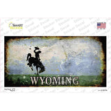 Wyoming Rusty State Novelty Sticker Decal Small