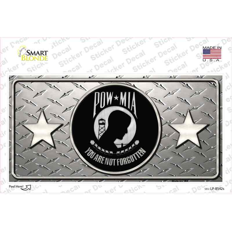 POW MIA Diamond Novelty Sticker Decal Small