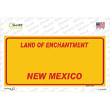 New Mexico Yellow Novelty Sticker Decal Small