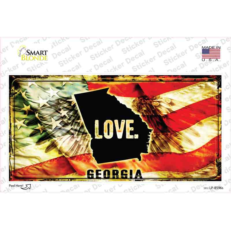 Georgia Love Novelty Sticker Decal Small