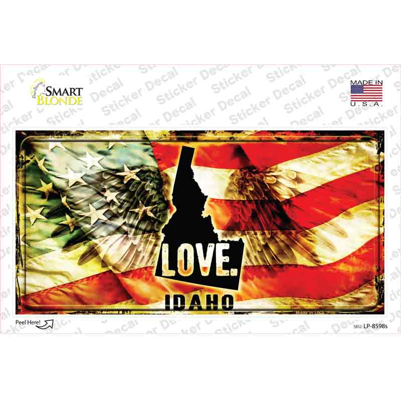 Idaho Love Novelty Sticker Decal Small