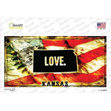 Kansas Love Novelty Sticker Decal Small