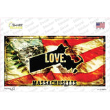 Massachusetts Love Novelty Sticker Decal Small