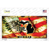 Michigan Love Novelty Sticker Decal Small