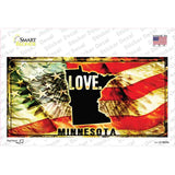 Minnesota Love Novelty Sticker Decal Small