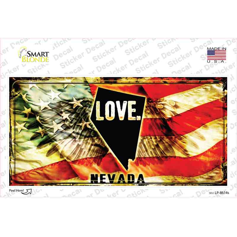 Nevada Love Novelty Sticker Decal Small