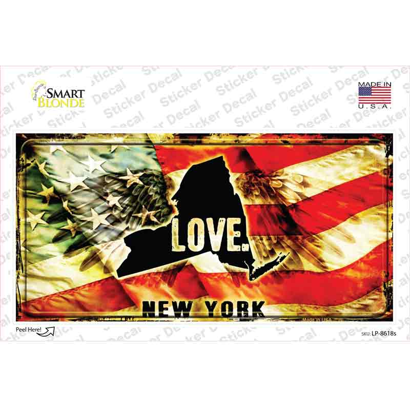 New York Love Novelty Sticker Decal Small