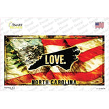 North Carolina Love Novelty Sticker Decal Small