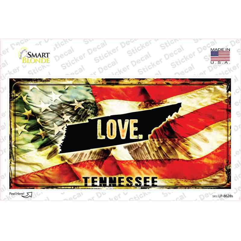 Tennessee Love Novelty Sticker Decal Small