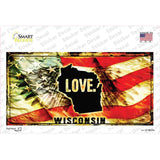 Wisconsin Love Novelty Sticker Decal Small