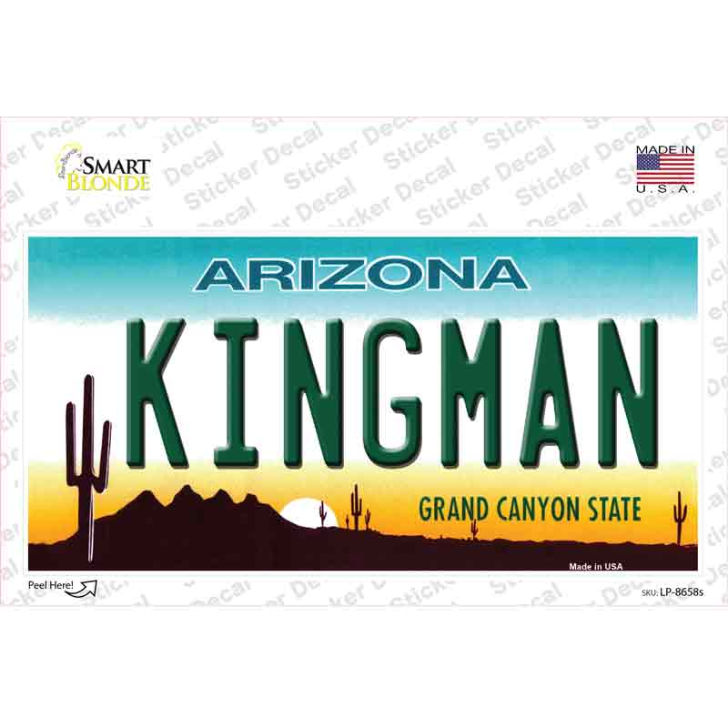 Kingman Arizona Novelty Sticker Decal Small