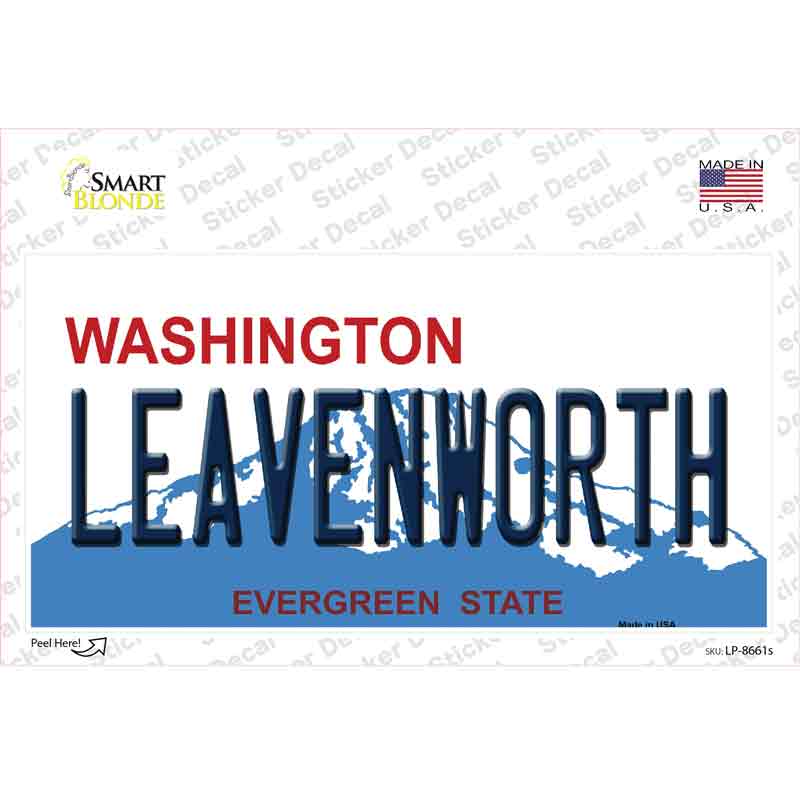 Leavenworth Washington Novelty Sticker Decal Small