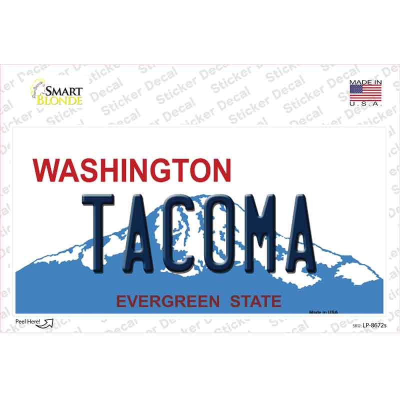 Tacoma Washington Novelty Sticker Decal Small