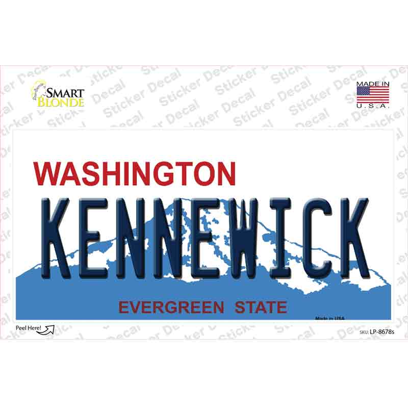 Kennewick Washington Novelty Sticker Decal Small