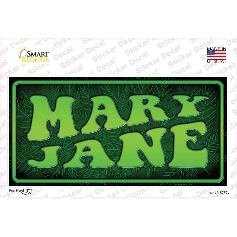 Mary Jane Novelty Sticker Decal Small