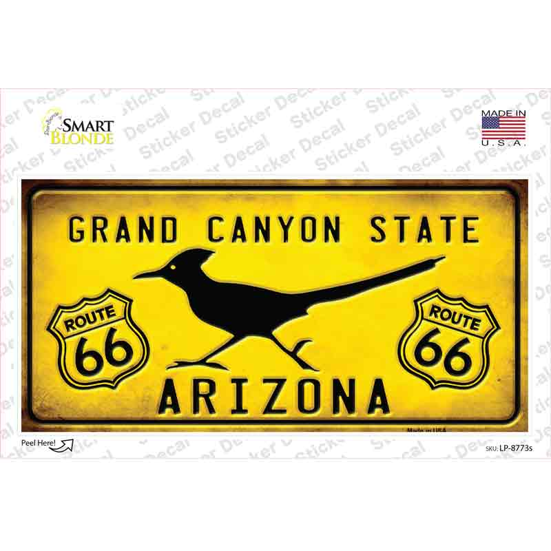 Arizona Grand Canyon With Route 66 Novelty Sticker Decal Small