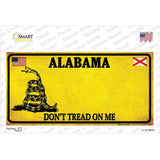 Alabama Dont Tread On Me Novelty Sticker Decal Small