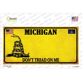 Michigan Dont Tread On Me Novelty Sticker Decal Small