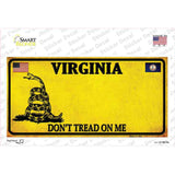 Virginia Dont Tread On Me Novelty Sticker Decal Small