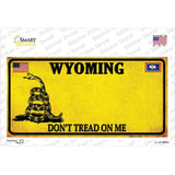 Wyoming Dont Tread On Me Novelty Sticker Decal Small