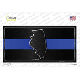 Illinois Thin Blue Line Novelty Sticker Decal Small