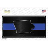 Iowa Thin Blue Line Novelty Sticker Decal Small