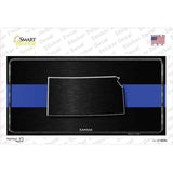 Kansas Thin Blue Line Novelty Sticker Decal Small