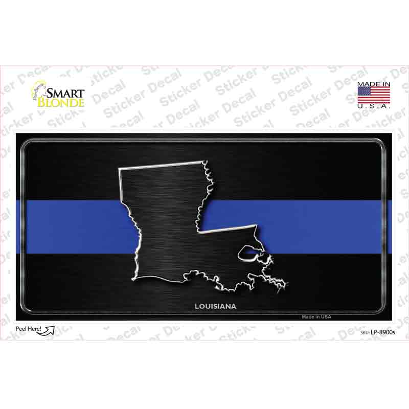 Louisiana Thin Blue Line Novelty Sticker Decal Small