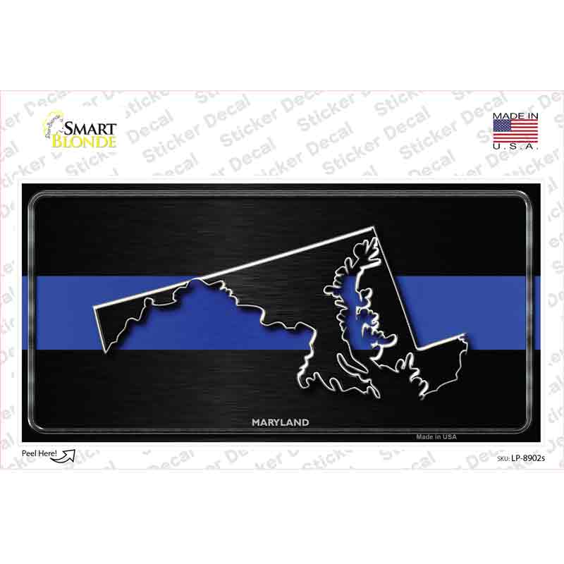 Maryland Thin Blue Line Novelty Sticker Decal Small