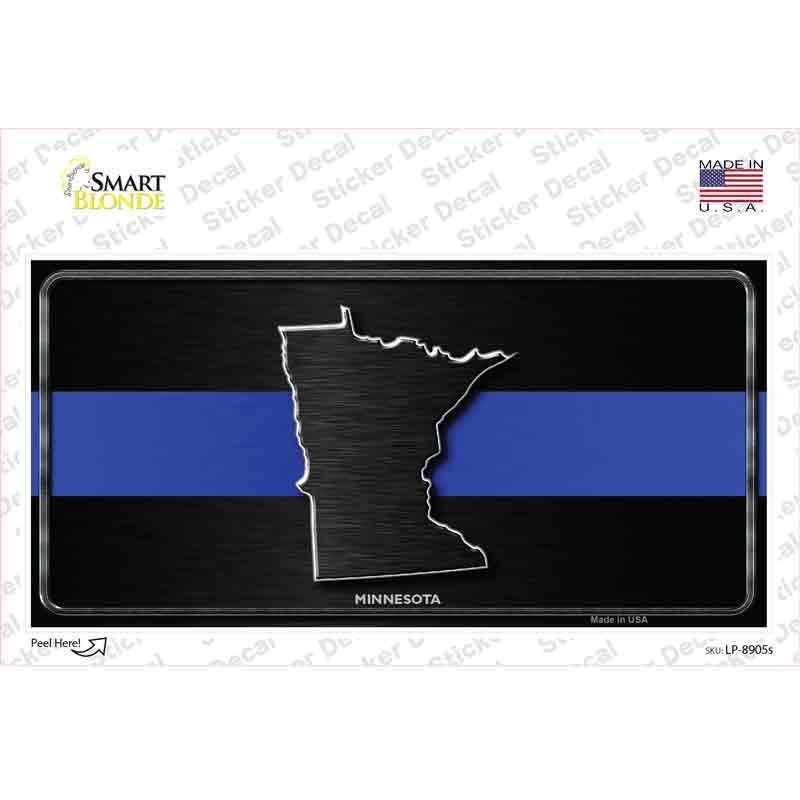 Minnesota Thin Blue Line Novelty Sticker Decal Small