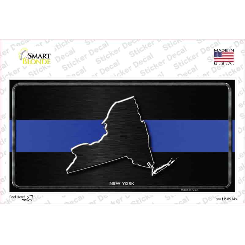 New York Thin Blue Line Novelty Sticker Decal Small