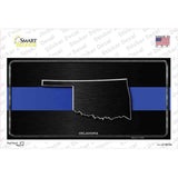 Oklahoma Thin Blue Line Novelty Sticker Decal Small