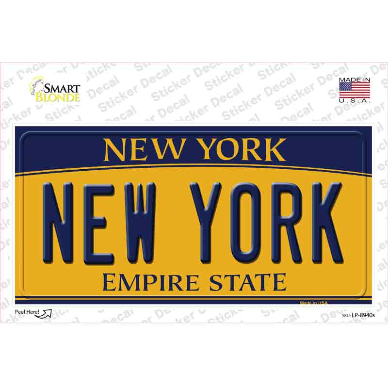 New York Novelty Sticker Decal Small