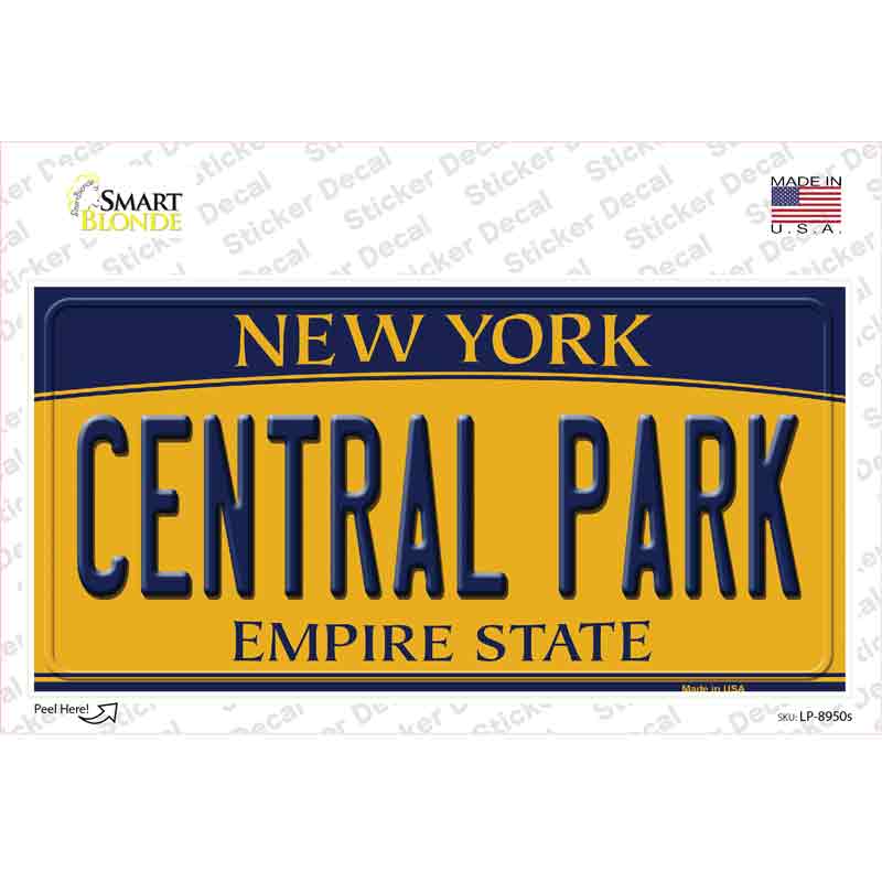 Central Park New York Novelty Sticker Decal Small