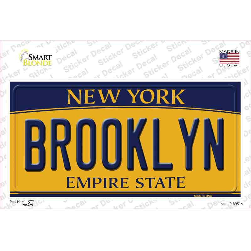 Brooklyn New York Novelty Sticker Decal