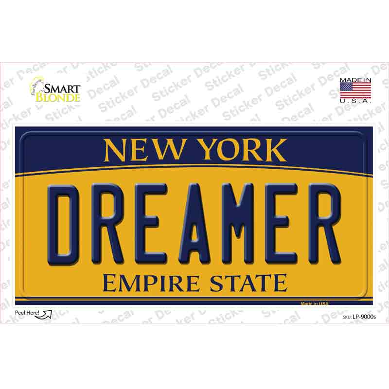 Dreamer New York Novelty Sticker Decal Small