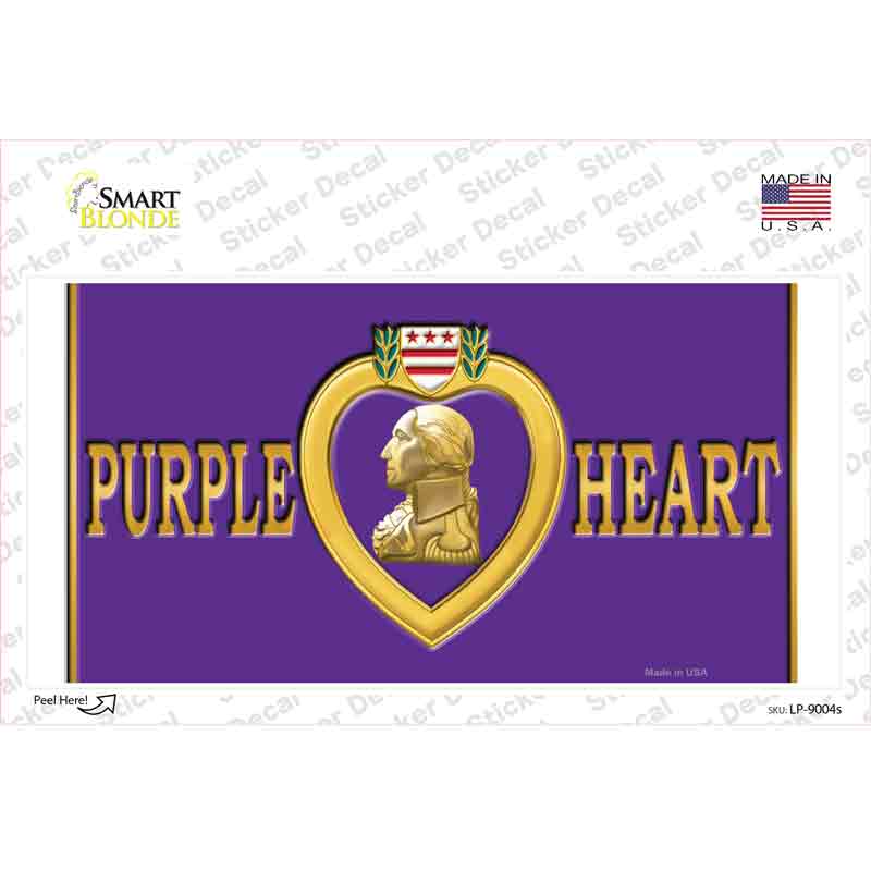 Purple Heart Novelty Sticker Decal Small