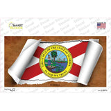 Florida Flag Scroll Novelty Sticker Decal Small