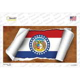 Missouri Flag Scroll Novelty Sticker Decal Small