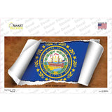 New Hampshire Flag Scroll Novelty Sticker Decal Small