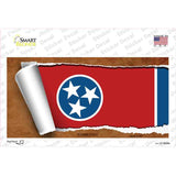 Tennessee Flag Scroll Novelty Sticker Decal Small